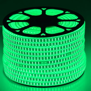 GLOBOSTAR® EPIWIDE 70515 Ταινία LED 24W/m 1560lm/m 120° DC 220-240V Αδιάβροχη IP65 180 x SMD2835 Chip/m Πράσινο Dimmable - Epistar SMD Chip - M100 x Π1.6 x Υ0.7cm - 3 Χρόνια Εγγύηση