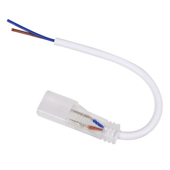 GLOBOSTAR® NEOVALE 70613 Σύνδεσμος Τροφοδοσίας για Μονόχρωμη Neon Flex Αδιάβροχο IP65 - Μ20 x Π1.9 x Υ1.1cm