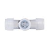 GloboStar® 70661 Σύνδεσμος T για RGB Φωτοσωλήνα LED 360° Degree DC 230V 2 Pin Αδιάβροχος IP68