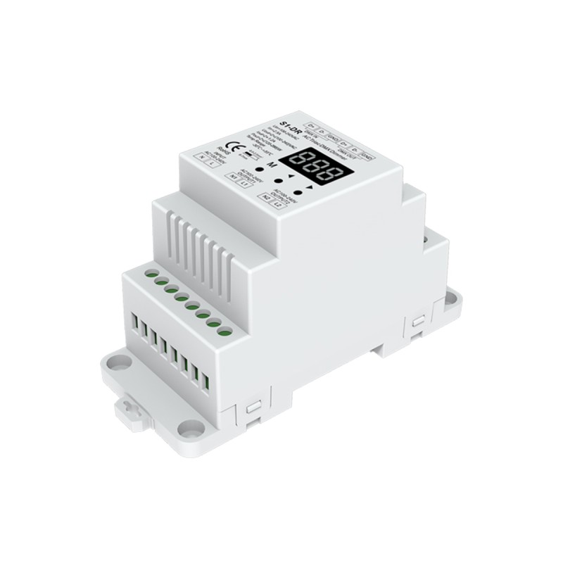 GloboStar® 70670 S1-DR SKYDANCE AC Triac DMX Dimmer Din Rail Ράγας 2 Καναλιών AC 100-240V 2 x 1.5A 360W - Max 3A 720W - IP20 DMX512 Μ11.5 x Π5 x Υ6.5cm - 5 Years Warranty