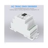 GloboStar® 70672 S1-D1 SKYDANCE AC Triac DMX Dimmer Din Rail Ράγας 1 Καναλιού AC 100-240V 1 x 2A 480W - Max 2A 480W - IP20 DMX512 Μ11.5 x Π5 x Υ6.5cm - 5 Years Warranty