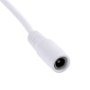 GloboStar® 70681 Καλώδιο Διακόπτης ON/OFF DC 12-24V 180cm από Jack Male 2.1x5.5mm σε Female 2.1x5.5mm Λευκό L185 x W1.9 x H1.5cm