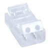 GloboStar® 70686 Ενωτικός Σύνδεσμος για Μονόχρωμη Ταινία LED 10mm 2 PIN σε Καλώδιο Τροφοδοσίας Ατερμάτιστο 2 PIN Μ2.1 x Π1.3 x Υ0.7cm Διάφανο