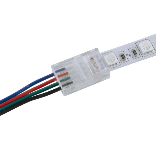 GloboStar® 70688 Ενωτικός Σύνδεσμος για Πολύχρωμη Ταινία LED 10mm 4 PIN σε Καλώδιο Τροφοδοσίας Ατερμάτιστο 4 PIN Μ2.1 x Π1.3 x Υ0.7cm Διάφανο GloboStar® 70688 Ενωτικός Σύνδεσμος για Πολύχρωμη Ταινία LED 10mm 4 PIN σε Καλώδιο Τροφοδοσίας Ατερμάτιστο 4 PIN Μ2.1 x Π1.3 x Υ0.7cm Διάφανο