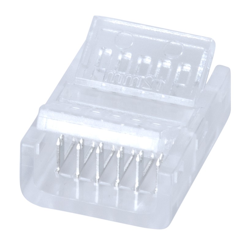 GLOBOSTAR® STRIPART 70689 Ενωτικός Ταχυσύνδεσμος για Πολύχρωμη RGBW+WW Ταινία LED 6Pin 12mm σε Πολύχρωμη RGBW+WW Ταινία LED 6Pin 12mm IP20 - Μ1.9 x Π1.6 x Υ0.7cm