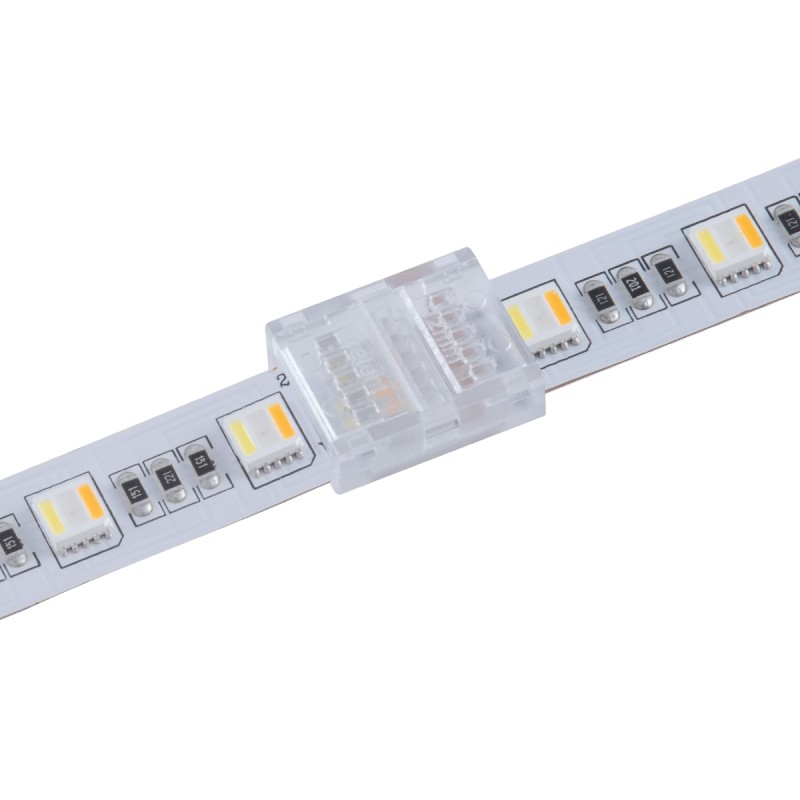 GLOBOSTAR® STRIPART 70689 Ενωτικός Ταχυσύνδεσμος για Πολύχρωμη RGBW+WW Ταινία LED 6Pin 12mm σε Πολύχρωμη RGBW+WW Ταινία LED 6Pin 12mm IP20 - Μ1.9 x Π1.6 x Υ0.7cm