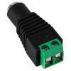 GloboStar® 70703 Βύσμα Τροφοδοσίας DC Θηλυκό - Female Jack Connector σε Κλέμα 5.5 x 2.1mm