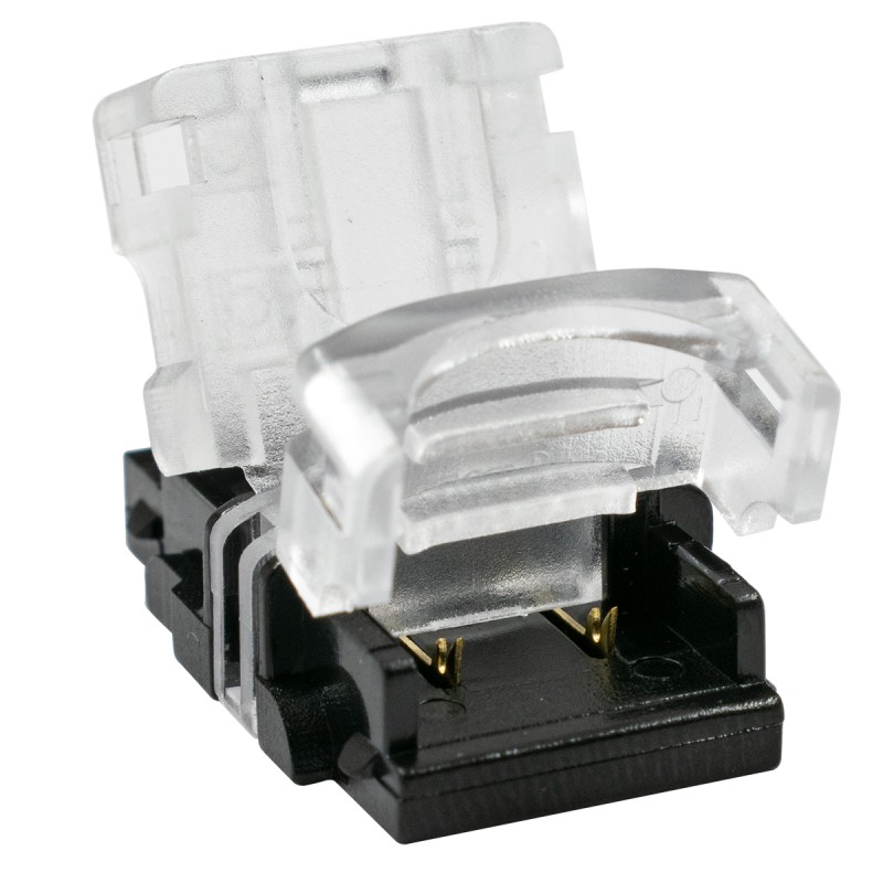 GLOBOSTAR® STRIPART 70720 Ενωτικός Ταχυσύνδεσμος για Μονόχρωμη Ταινία LED 2Pin 10mm σε Καλώδιο Τροφοδοσίας 2Pin Αδιάβροχο IP65 - Μ1.5 x Π2.4 x Υ0.8cm