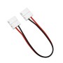 GLOBOSTAR® STRIPART 70732 Ενωτικός Ταχυσύνδεσμος με 15cm Καλώδιο Τροφοδοσίας για Μονόχρωμη Ταινία LED 2Pin 10mm σε Μονόχρωμη Ταινία LED 2Pin 10mm IP20 - Μ16 x Π1.5 x Υ0.3cm