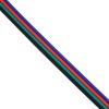 GloboStar® 70736 Εύκαμπτο Πλακέ Καλώδιο 1m RGB 4 x 0.25mm²