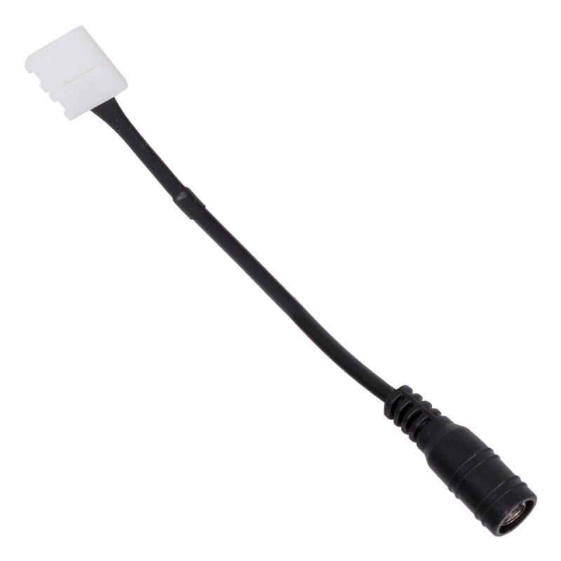 GloboStar® 70740 Ταχυσύνδεσμος Τροφοδοσίας IP20 - Strip To Power Connector 5.5*2.1 για Ένωση 1 x Μονόχρωμη Ταινία LED Πλάτους 10mm