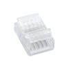 GloboStar® 70757 Ενωτικός Σύνδεσμος για Πολύχρωμη Ταινία LED RGBW 12mm 6 PIN σε Πολύχρωμη Ταινία LED RGBW 12mm 5 PIN Μ2.5 x Π1.5 x Υ1cm Διάφανο