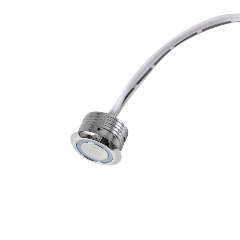 GloboStar® 70790 Χωνευτό LED Dimmer Touch & Push Dimming - Αφής DC 12-24V 1 x 4A 96W - Max 4A 96W - IP20 Φ2 x Υ1.2cm - Ψυχρό Λευκό 6000K - 2 Χρόνια Εγγύηση