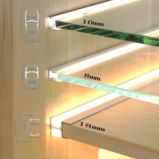 GloboStar® GLASSBOARD-PROFILE 70812-3M Προφίλ Αλουμινίου - Βάση & Ψύκτρα Ταινίας LED με Λευκό Γαλακτερό Κάλυμμα - Χρήση για Μοριακό Φωτισμό Γυαλιού Πάχους 10mm - Πατητό Κάλυμμα - Ασημί - 3 Μέτρα - Πακέτο 5 Τεμαχίων - Μ300 x Π1.7 x Υ3cm GloboStar® GLASSBOARD-PROFILE 70812-3M Προφίλ Αλουμινίου - Βάση & Ψύκτρα Ταινίας LED με Λευκό Γαλακτερό Κάλυμμα - Χρήση για Μοριακό Φωτισμό Γυαλιού Πάχους 10mm - Πατητό Κάλυμμα - Ασημί - 3 Μέτρα - Πακέτο 5 Τεμαχίων - Μ300 x Π1.7 x Υ3cm