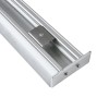 GLOBOSTAR® ALP-WALL-UPDOWN CONCEALED 70844-1M Επιφανειακό Προφίλ Αλουμινίου Ειδικό για Δημιουργία Κρυφού Φωτισμού Up & Down με Λευκό Γαλακτερό Πατητό Κάλυμμα για Ταινίες LED IP20 - Ασημί & Λευκό - Μ100 x Π5 x Υ1.7cm