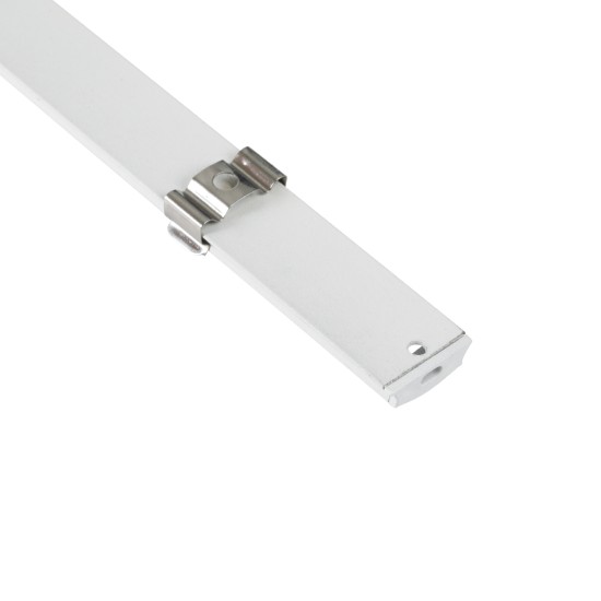 GloboStar® CURVED-PROFILE 70863-3M Προφίλ Αλουμινίου - Βάση & Ψύκτρα Ταινίας LED με Λευκό Γαλακτερό Κάλυμμα - Επιφανειακή Χρήση - Εύκαμπτο με Δυνατότητα Κυρτής Τοποθέτησης - Πατητό Κάλυμμα - Λευκό - 3 Μέτρα - Πακέτο 5 Τεμαχίων - Μ300 x Π1.8 x Υ0.5cm