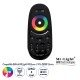 GloboStar® 71410 FUT096-B Mi-Light Ασύρματο Χειριστήριο Αφής RF 2.4Ghz 4 Group για όλα τα RGBW Mi-BOXER Controller DC 3V 2 x AAA - IP20 Μαύρο Μ12 x Π5.4 x Υ2cm - 5 Years Warranty