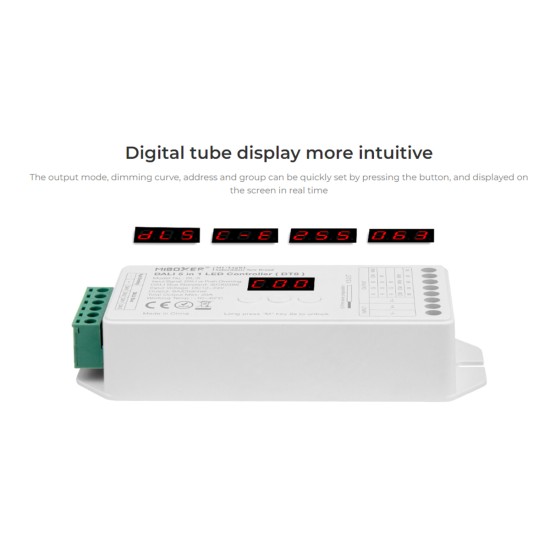 GloboStar® 71423 DL-X Mi-BOXER DC DALI & Push Dimming 5 in 1 High Speed Controller / Dimmer 5 Καναλιών DC 12-24V 5 x 6A 144W - Max 20A 480W - IP20 RGBW+WW Μ13 x Π5 x Υ2.5cm - 5 Years Warranty GloboStar® 71423 DL-X Mi-BOXER DC DALI & Push Dimming 5 in 1 High Speed Controller / Dimmer 5 Καναλιών DC 12-24V 5 x 6A 144W - Max 20A 480W - IP20 RGBW+WW Μ13 x Π5 x Υ2.5cm - 5 Years Warranty