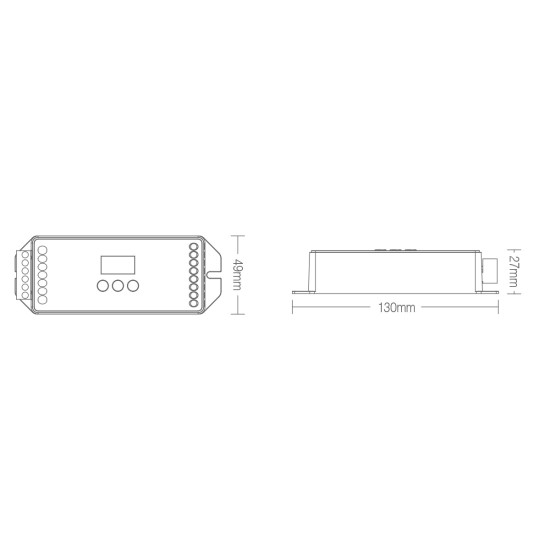 GloboStar® 71423 DL-X Mi-BOXER DC DALI & Push Dimming 5 in 1 High Speed Controller / Dimmer 5 Καναλιών DC 12-24V 5 x 6A 144W - Max 20A 480W - IP20 RGBW+WW Μ13 x Π5 x Υ2.5cm - 5 Years Warranty GloboStar® 71423 DL-X Mi-BOXER DC DALI & Push Dimming 5 in 1 High Speed Controller / Dimmer 5 Καναλιών DC 12-24V 5 x 6A 144W - Max 20A 480W - IP20 RGBW+WW Μ13 x Π5 x Υ2.5cm - 5 Years Warranty