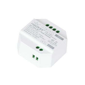 GLOBOSTAR® MiBOXER-TRI-C1 71432 AC Triac RF 2.4Ghz & Push Dimmer με 1 x 1.36A 300W Κανάλι AC 220-240V 1.36A 300W Max IP20 - RF 2.4Ghz & Push Dimming - Μ5 x Π5 x Υ2.3cm - 5 Χρόνια Εγγύηση
