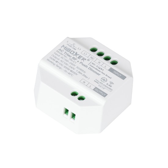 GloboStar® 71432 TRI-C1 Mi-BOXER AC Triac & RF 2.4Ghz & Push Dimmer 1 Καναλιού AC 100-240V 1 x 1.36A 300W - Max 1.36A 300W - IP20 Μ5 x Π5 x Υ2.3cm - 5 Years Warranty GloboStar® 71432 TRI-C1 Mi-BOXER AC Triac & RF 2.4Ghz & Push Dimmer 1 Καναλιού AC 100-240V 1 x 1.36A 300W - Max 1.36A 300W - IP20 Μ5 x Π5 x Υ2.3cm - 5 Years Warranty