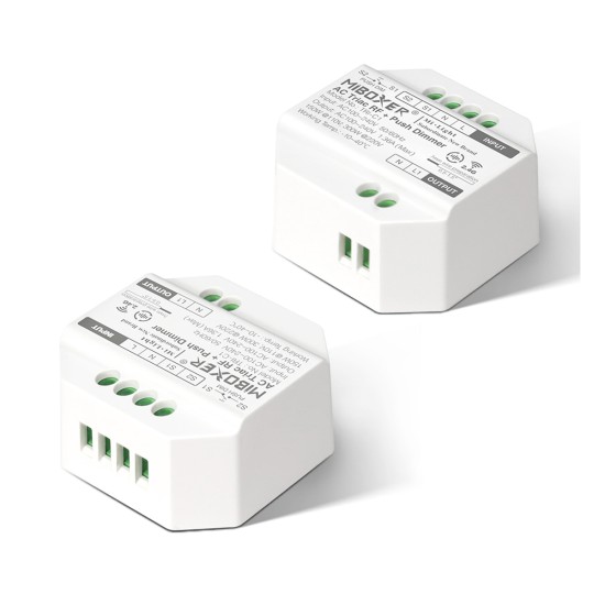 GloboStar® 71432 TRI-C1 Mi-BOXER AC Triac & RF 2.4Ghz & Push Dimmer 1 Καναλιού AC 100-240V 1 x 1.36A 300W - Max 1.36A 300W - IP20 Μ5 x Π5 x Υ2.3cm - 5 Years Warranty GloboStar® 71432 TRI-C1 Mi-BOXER AC Triac & RF 2.4Ghz & Push Dimmer 1 Καναλιού AC 100-240V 1 x 1.36A 300W - Max 1.36A 300W - IP20 Μ5 x Π5 x Υ2.3cm - 5 Years Warranty