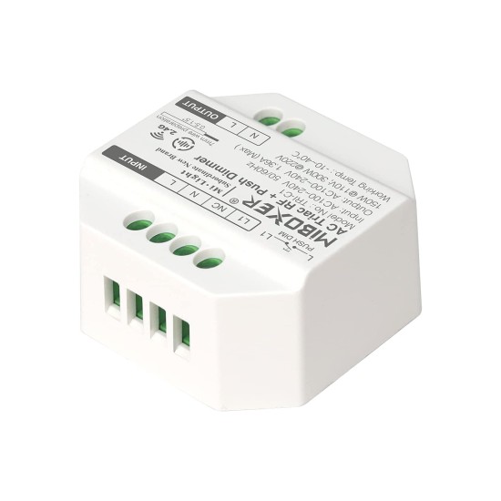 GloboStar® 71432 TRI-C1 Mi-BOXER AC Triac & RF 2.4Ghz & Push Dimmer 1 Καναλιού AC 100-240V 1 x 1.36A 300W - Max 1.36A 300W - IP20 Μ5 x Π5 x Υ2.3cm - 5 Years Warranty GloboStar® 71432 TRI-C1 Mi-BOXER AC Triac & RF 2.4Ghz & Push Dimmer 1 Καναλιού AC 100-240V 1 x 1.36A 300W - Max 1.36A 300W - IP20 Μ5 x Π5 x Υ2.3cm - 5 Years Warranty