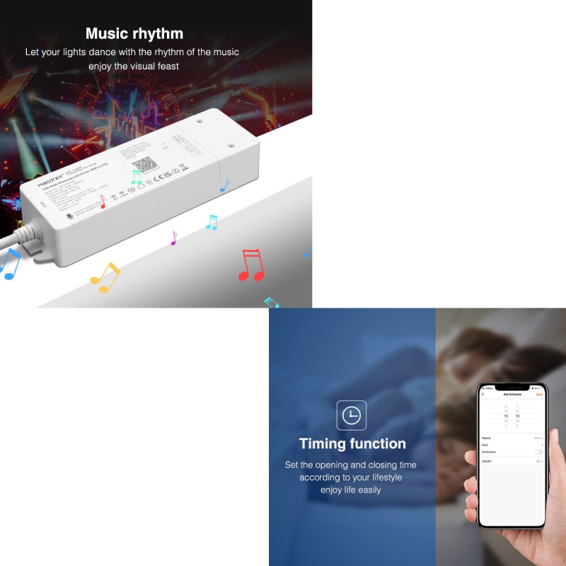 GloboStar® 71439 WL3-P75V24 Mi-BOXER DC Smart Wifi & RF 2.4Ghz & Push Dimming Power Supply Τροφοδοτικό SELV & Controller / Dimmer All in One 3 Καναλιών AC100-240V σε DC 24V 3 x 0.6A 14.4W - Max 3A 75W - IP20 RGB Μ19 x Π5.5 x Υ3.2cm - 5 Years W