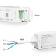 GloboStar® 71439 WL3-P75V24 Mi-BOXER DC Smart Wifi & RF 2.4Ghz & Push Dimming Power Supply Τροφοδοτικό SELV & Controller / Dimmer All in One 3 Καναλιών AC100-240V σε DC 24V 3 x 0.6A 14.4W - Max 3A 75W - IP20 RGB Μ19 x Π5.5 x Υ3.2cm - 5 Years W