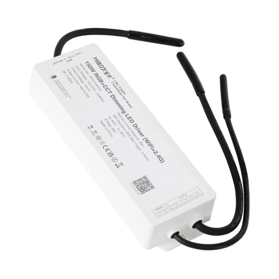 GloboStar® 71440 WP5-P150V24 Mi-BOXER DC Smart Wifi & RF 2.4Ghz & Push Dimming Power Supply Τροφοδοτικό SELV & Controller / Dimmer All in One 5 Καναλιών AC100-240V σε DC 24V 5 x 1.25A 30W - Max 6.25A 150W - Αδιάβροχο IP67 RGBW+WW Μ22.5 x Π7.3