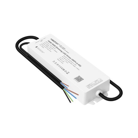 GloboStar® 71440 WP5-P150V24 Mi-BOXER DC Smart Wifi & RF 2.4Ghz & Push Dimming Power Supply Τροφοδοτικό SELV & Controller / Dimmer All in One 5 Καναλιών AC100-240V σε DC 24V 5 x 1.25A 30W - Max 6.25A 150W - Αδιάβροχο IP67 RGBW+WW Μ22.5 x Π7.3