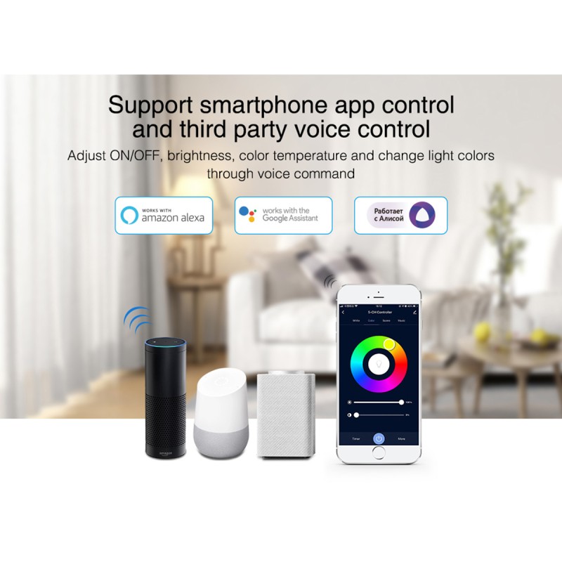 GloboStar® 71442 WP3-P150V24 Mi-BOXER DC Smart Wifi & RF 2.4Ghz Power Supply Τροφοδοτικό SELV & Controller / Dimmer All in One 3 Καναλιών AC100-240V σε DC 24V 3 x 2.1A 50W - Max 6.25A 150W - Αδιάβροχο IP67 RGB Μ22.5 x Π7.3 x Υ3.5cm - 5 Years Warra