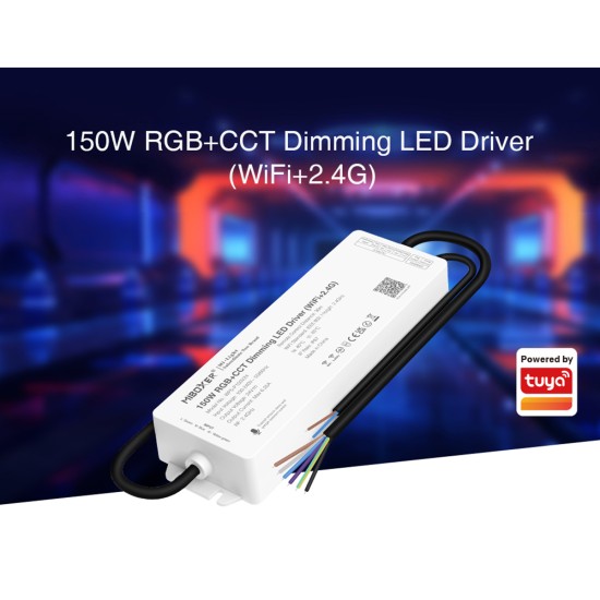 GloboStar® 71442 WP3-P150V24 Mi-BOXER DC Smart Wifi & RF 2.4Ghz Power Supply Τροφοδοτικό SELV & Controller / Dimmer All in One 3 Καναλιών AC100-240V σε DC 24V 3 x 2.1A 50W - Max 6.25A 150W - Αδιάβροχο IP67 RGB Μ22.5 x Π7.3 x Υ3.5cm - 5 Years Warra