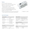 GloboStar® 71450 D24 SKYDANCE DC DMX & RDM Dimmer Din Rail Ράγας High Speed Controller / Decoder 24 Καναλιών DC 12-24V 24 x 3A 72W - Max 72.5A 1740W - IP20 Μ16 x Π9 x Υ6cm - 5 Years Warranty