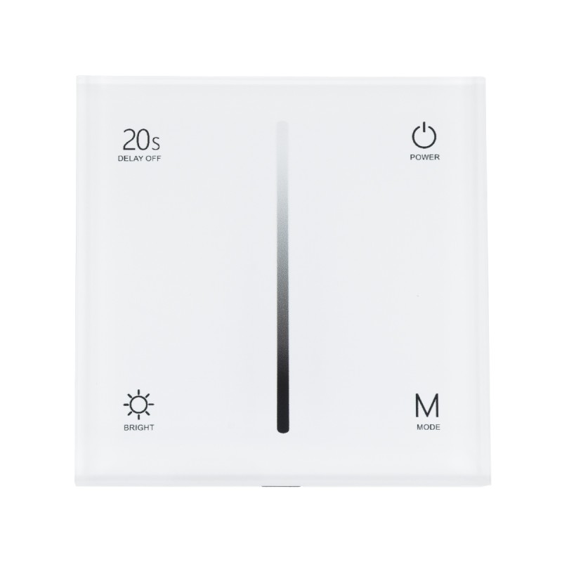 GloboStar® 71452 S1-T SKYDANCE AC Smart RF 2.4Ghz & Αφής - Touch Triac Dimming AC100-240V σε AC100-240V 1 x 1.5A 360W - Max 1.5A 360W - IP20 - Λευκό Σώμα - Μ8.5 x Π8.5 x Υ3.2cm - 5 Years Warranty