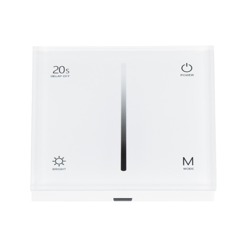 GloboStar® 71452 S1-T SKYDANCE AC Smart RF 2.4Ghz & Αφής - Touch Triac Dimming AC100-240V σε AC100-240V 1 x 1.5A 360W - Max 1.5A 360W - IP20 - Λευκό Σώμα - Μ8.5 x Π8.5 x Υ3.2cm - 5 Years Warranty