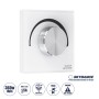 GloboStar® 71454 S1-K SKYDANCE AC Smart RF 2.4Ghz & Ροοστάτη - Push ON/OFF Triac Dimming AC100-240V σε AC100-240V 1 x 1.5A 360W - Max 1.5A 360W - IP20 - Λευκό Σώμα - Μ8.5 x Π8.5 x Υ5cm - 5 Years Warranty