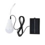GLOBOSTAR® SOLARLAMP 71502 Λάμπα A60 LED 3W 150lm 260° DC 5V με Φωτοβολταϊκό Panel 5V 0.2W & Επαναφορτιζόμενη Μπαταρία Li-ion 3.2V 600mAh IP20 Ψυχρό Λευκό 6000K - Μ6 x Π6 x Υ10cm - 2 Χρόνια Εγγύηση