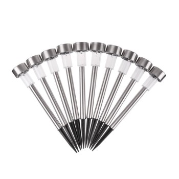 GLOBOSTAR® SOLARDECOR 71522 Διακοσμητικό Φωτιστικό Κήπου LED 1W 30lm 180° DC 5V με Φωτοβολταϊκό Panel 5V 0.1W & Επαναφορτιζόμενη Μπαταρία Li-ion 3.2V 600mAh Αδιάβροχο IP65 Πολύχρωμο RGB - Πακέτο 10 Τεμαχίων - Μ4.7 x Π4.7 x Υ29.5cm - 2 Χρόνια Εγγύηση