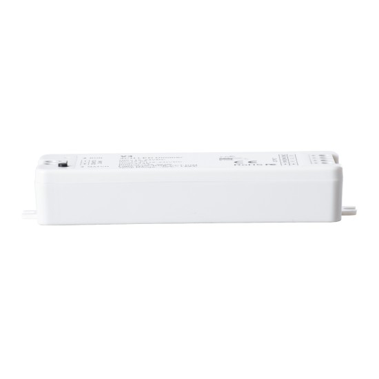 GloboStar® 71546 V3 SKYDANCE DC RF 2.4Ghz Dimmer High Speed Controller 3 Καναλιών DC 12-24V 3 x 5A 96W - Max 12A 288W - IP20 Μ10 x Π3.5 x Υ2cm - 5 Years Warranty