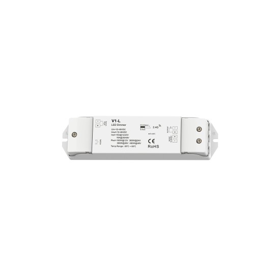 GloboStar® 71568 V1-L SKYDANCE DC RF 2.4Ghz Dimmer High Speed Controller & Push Dimming 1 Κανάλι DC 12-48V 1 x 15A 480W - Max 15A 480W - IP20 Μ17.5 x Π4.5 x Υ2.5cm - 5 Years Warranty GloboStar® 71568 V1-L SKYDANCE DC RF 2.4Ghz Dimmer High Speed Controller & Push Dimming 1 Κανάλι DC 12-48V 1 x 15A 480W - Max 15A 480W - IP20 Μ17.5 x Π4.5 x Υ2.5cm - 5 Years Warranty