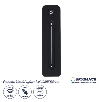 GLOBOSTAR® SKYDANCE-R11 71572 RF Ασύρματο Χειριστήριο Αφής 1 Group για όλα τα Μονόχρωμα SKYDANCE Controller - DC 3V 1 x CR2032 IP20 - RF2.4Ghz - Μ14 x Π3.5 x Υ1.1cm - 5 Χρόνια Εγγύηση