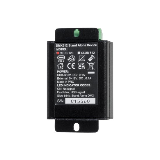 GLOBOSTAR® SKYDANCE-CHROMATEQ 71579 USB-C σε DMX512 Interface 128 Κανάλια XLR3 DC 5V IP40 - Ασύρματο Χειριστήριο IR - Μ7.8 x Π5 x Υ3.8cm - 5 Χρόνια Εγγύηση GLOBOSTAR® SKYDANCE-CHROMATEQ 71579 USB-C σε DMX512 Interface 128 Κανάλια XLR3 DC 5V IP40 - Ασύρματο Χειριστήριο IR - Μ7.8 x Π5 x Υ3.8cm - 5 Χρόνια Εγγύηση