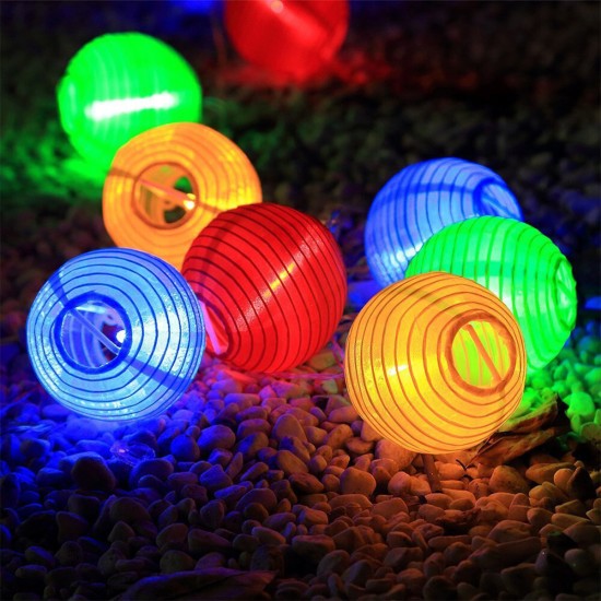 GloboStar® 71594 Αυτόνομο Ηλιακό Φωτιστικό Υφασμάτινη Γαλάζια Μπάλα Φ30cm LED SMD 1W 100lm με Ενσωματωμένη Μπαταρία 1200mAh - Φωτοβολταϊκό Πάνελ με Αισθητήρα Ημέρας-Νύχτας Αδιάβροχο IP65 Ψυχρό Λευκό 6000K