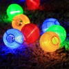 GloboStar® 71597 Αυτόνομο Ηλιακό Φωτιστικό Υφασμάτινη Μωβ Μπάλα Φ30cm LED SMD 1W 100lm με Ενσωματωμένη Μπαταρία 1200mAh - Φωτοβολταϊκό Πάνελ με Αισθητήρα Ημέρας-Νύχτας Αδιάβροχο IP65 Ψυχρό Λευκό 6000K