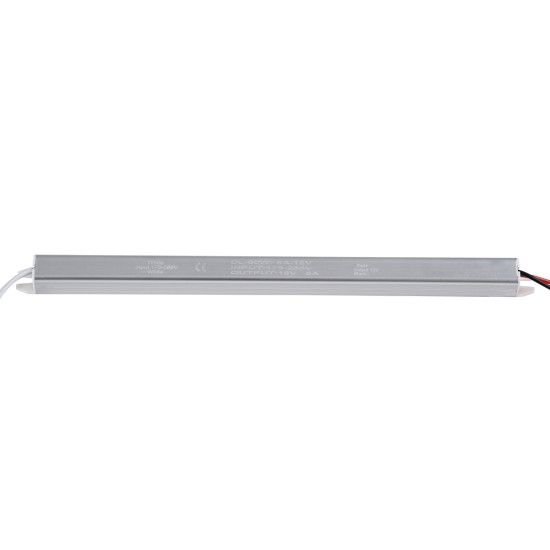 GloboStar® 73024 Μεταλλικό Τροφοδοτικό PELV Ultra Slim για Προϊόντα LED 60W 5A - AC 220-240V σε DC 12V - IP20 L31 x W1.8 x H1.8cm - 3 Χρόνια Εγγύηση