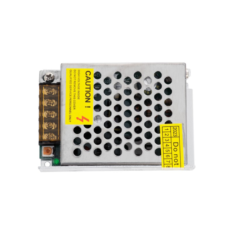 GloboStar® 73032 Μεταλλικό Τροφοδοτικό PELV για Προϊόντα LED 25W 2.1A - AC 220-240V σε DC 12V - IP20 L8.7 x W5.8 x H3.4cm - 3 Χρόνια Εγγύηση