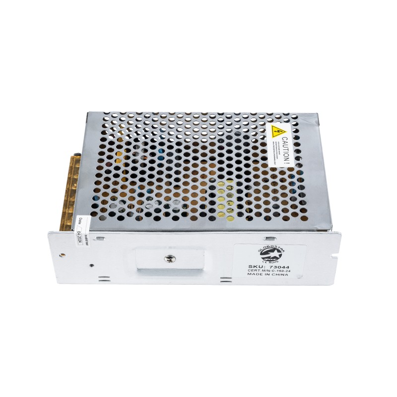 GLOBOSTAR® LUMIVOLT 73044 Τροφοδοτικό/Μετασχηματιστής PELV 150W 6.25A DC 24V IP20 - AC 220-240V σε DC 24V / Ρυθμιζόμενo από DC 21.6V έως DC 28.8V - Μ16 x Π10 x Υ4.8cm - 3 Χρόνια Εγγύηση