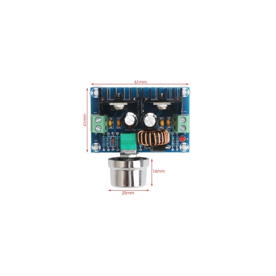 GloboStar® 73114 Ρυθμιστής Τάσης - Voltage Regulator DC Converter Module - Input DC4-40V / Output DC1.25-36V Max Load 8A Μ6 x Π4.5 x Υ2.5cm
