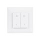 GloboStar® 73122 PF1-2 SKYDANCE Ασύρματο Επιτοίχιο Χειριστήριο 2 Group  RF 2.4Ghz DC3V IP20 - Μ8.5 x Π8.5 x Υ1.7cm - 5 Χρόνια Εγγύηση